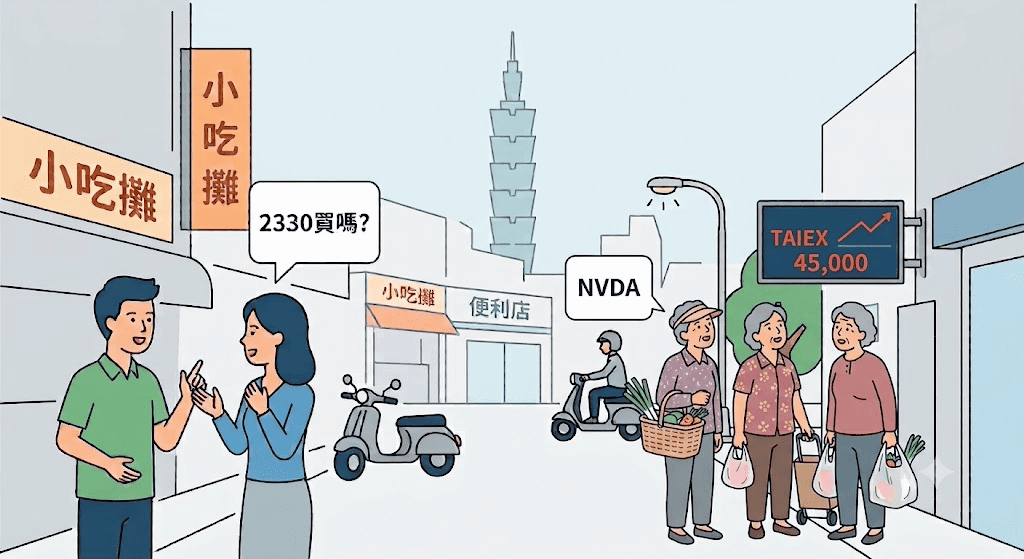 台、美、義三國股市熱絡度對比